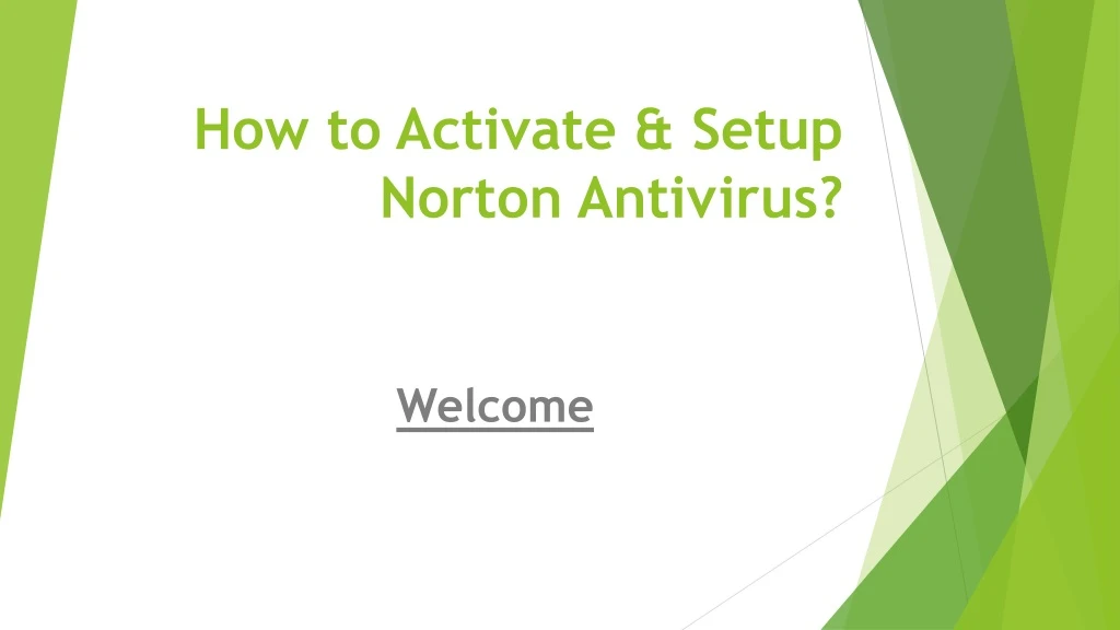 how to activate setup norton antivirus