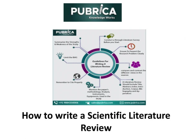 How to write a Scientific Literature Review | Pubrica