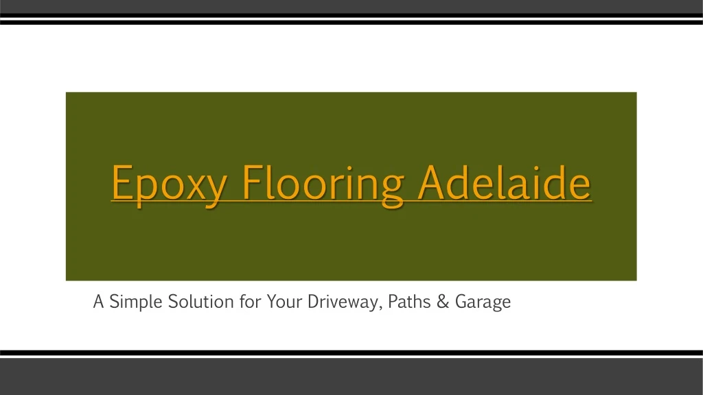 epoxy flooring adelaide