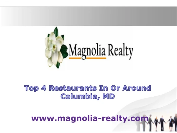 Top 4 Restaurants In Or Around Columbia MD