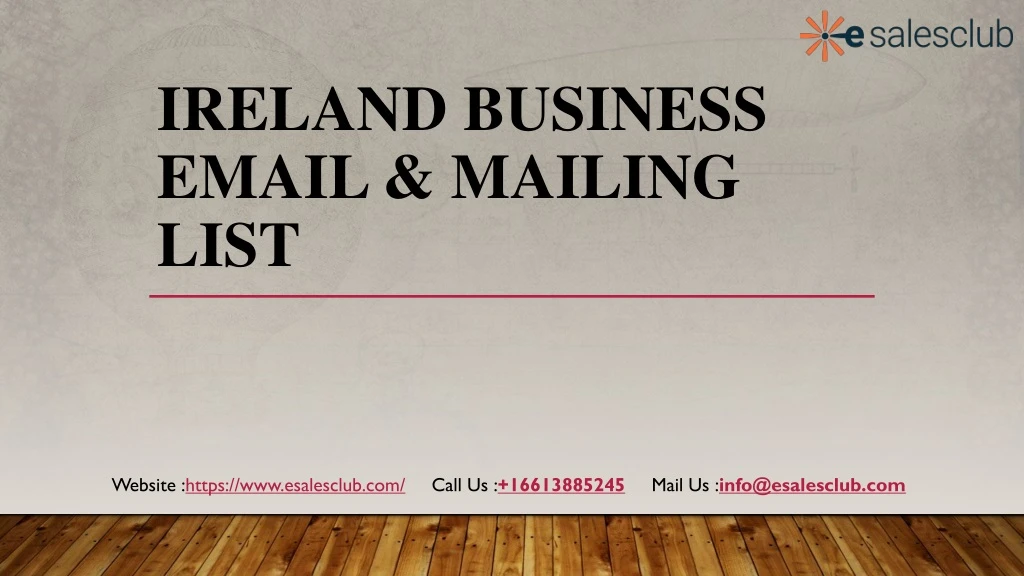 ireland business email mailing list
