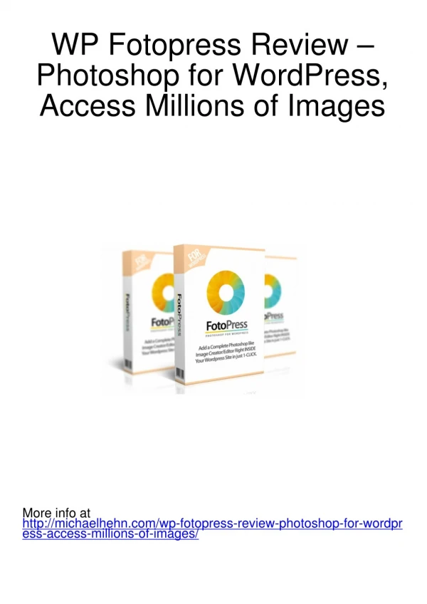 wp fotopress review photoshop for wordpress