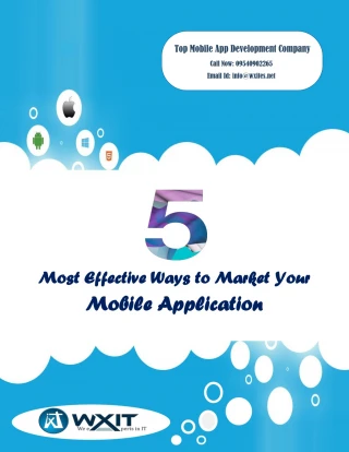 5 Most Effective Ways to Market Your Mobile App - slide 1