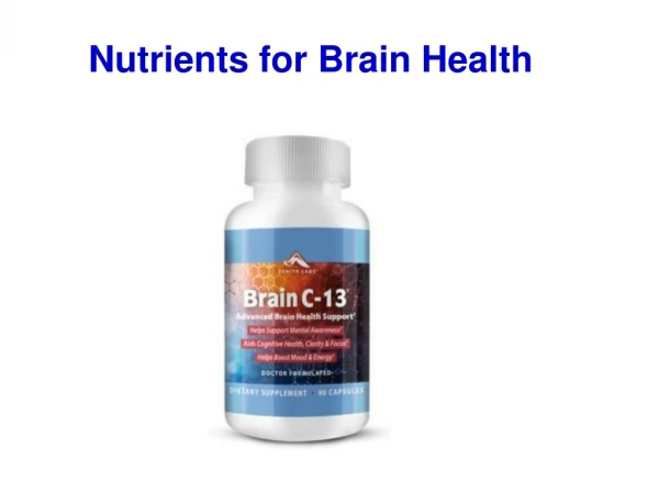 Learn About Food for Brain Health