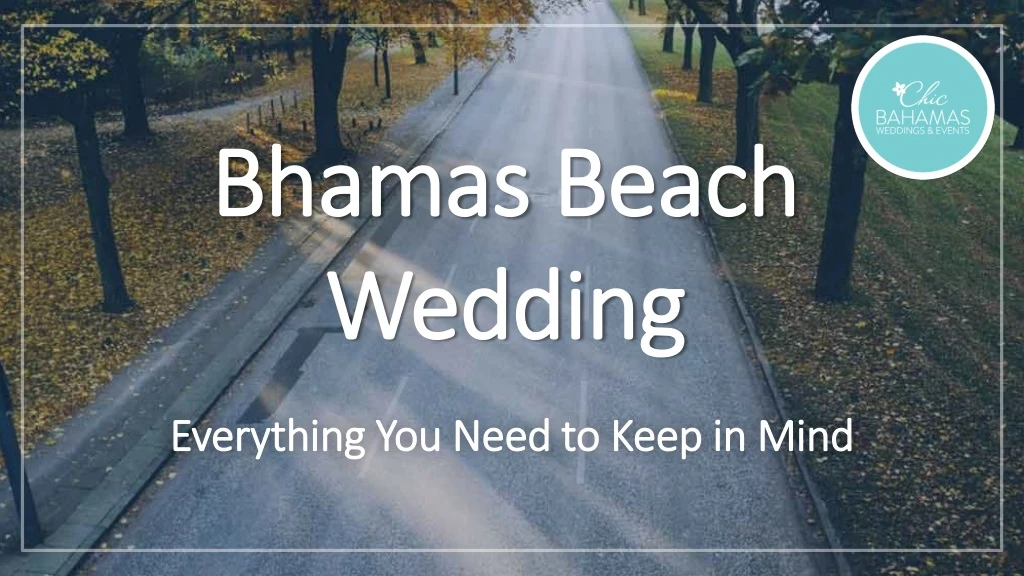 bhamas beach wedding
