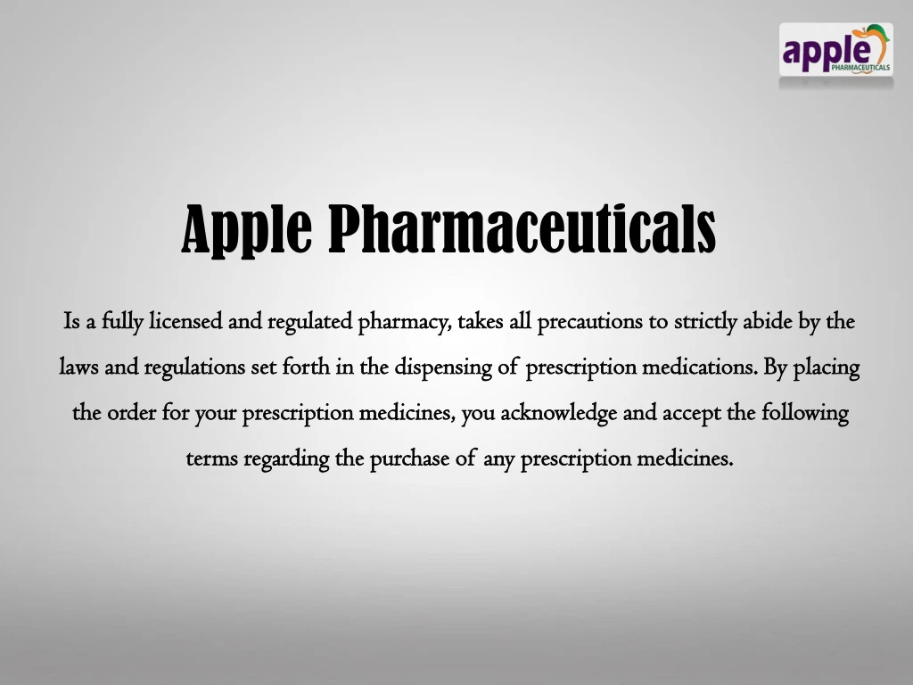 apple pharmaceuticals