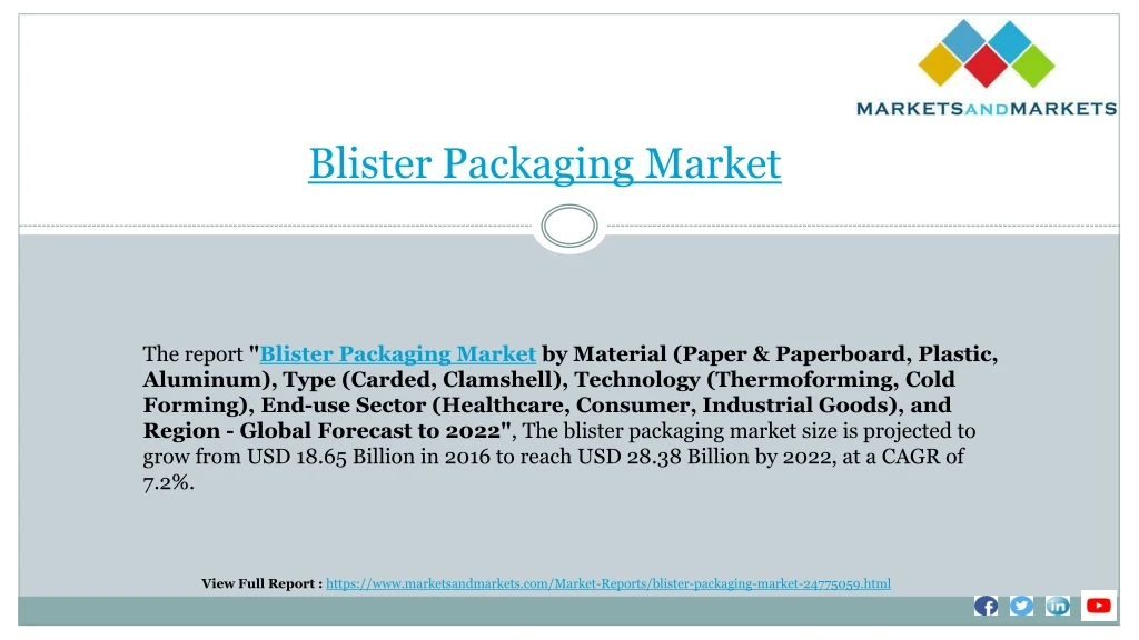 blister packaging market