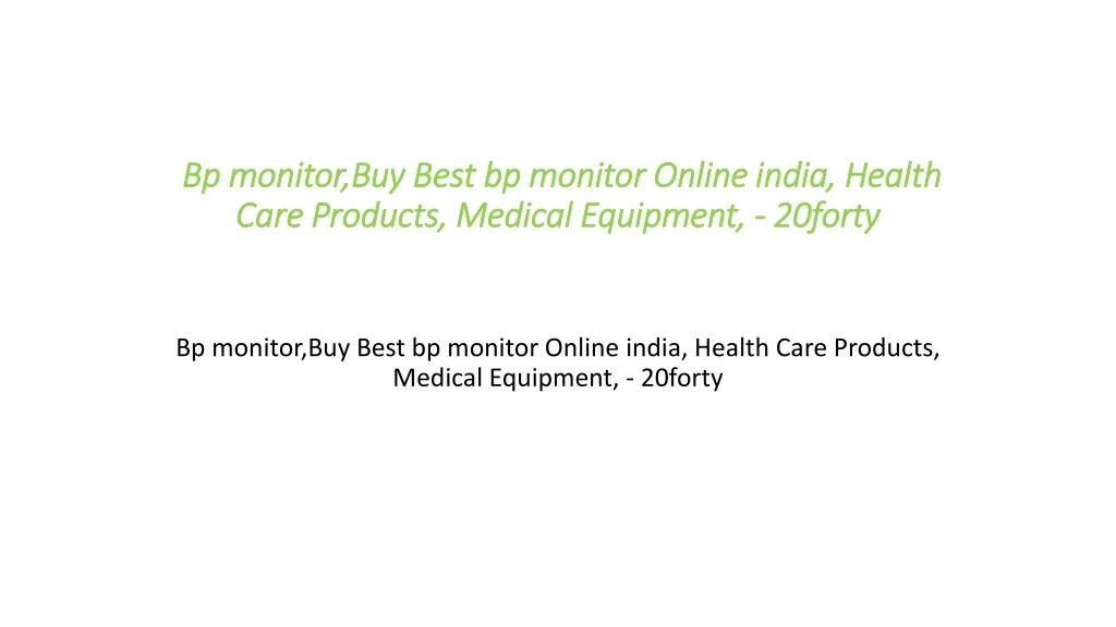 bp monitor buy best bp monitor online india health care products medical equipment 20forty