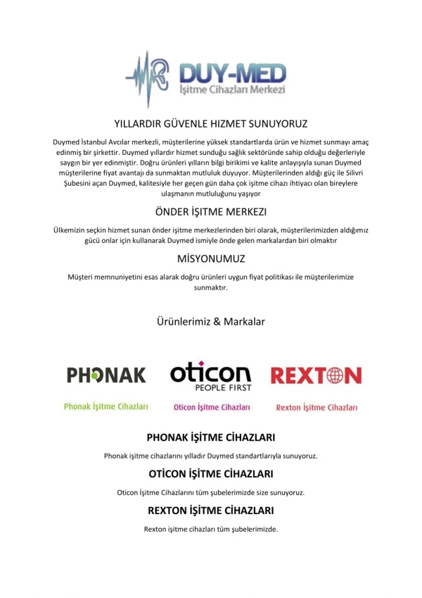 Büyükçekmece İşitme Cihazı