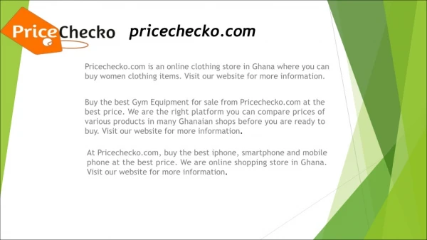 Online Shopping in Ghana | Pricechecko.com