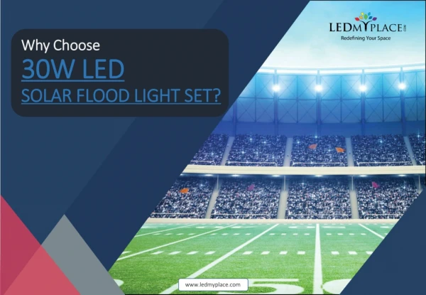 Use 30w led solar flood light its completely safe for use - USA