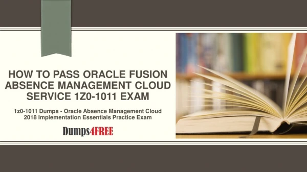 Oracle Fusion Absence Management Cloud Service 1z0-1011 Exam Dumps Questions