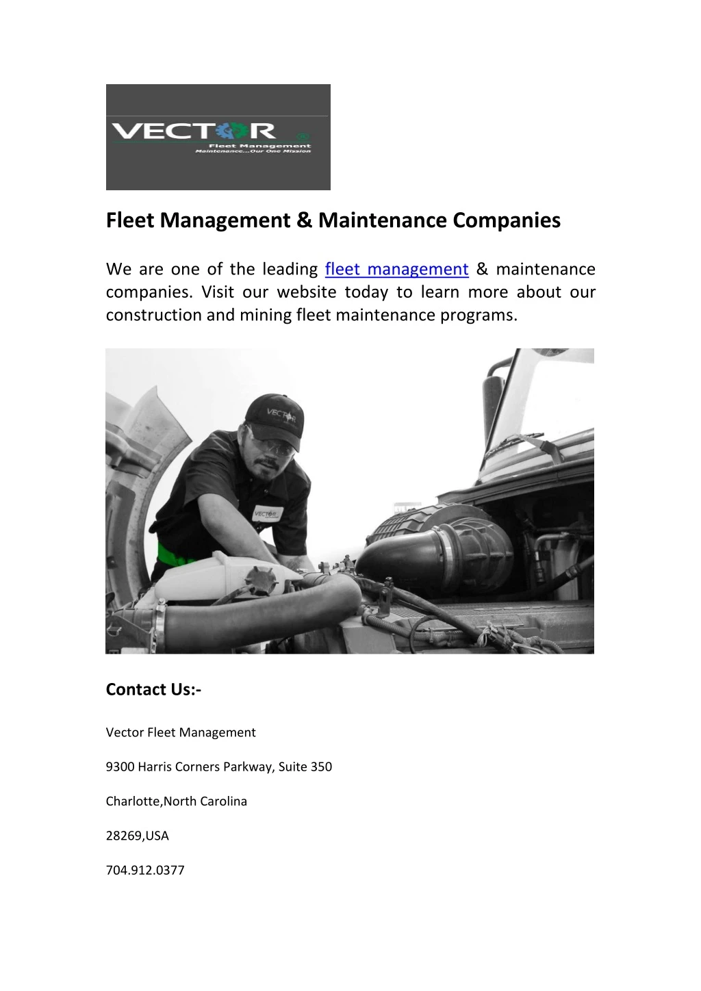 fleet management maintenance companies