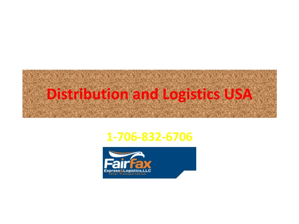 distribution and logistics usa