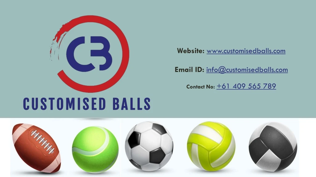 website www customisedballs com email