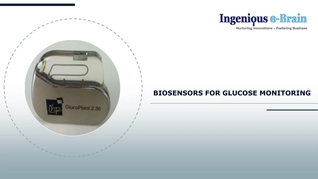 biosensors for glucose monitoring