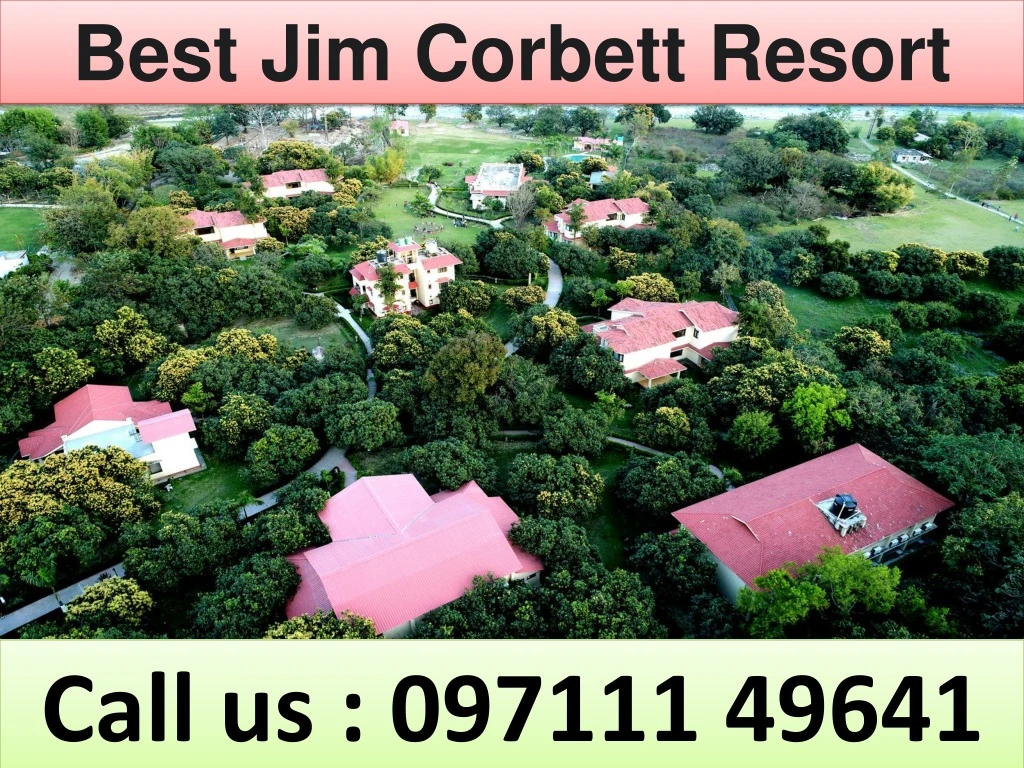 best jim corbett resort