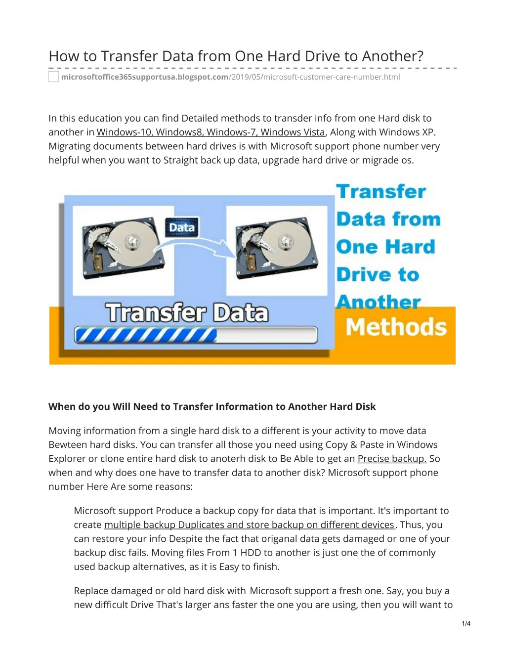 how to transfer data from one hard drive