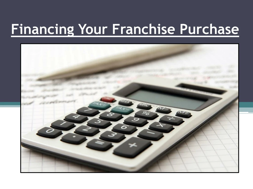 financing your franchise purchase