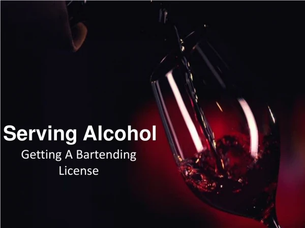 Getting A Bartending License - Wisconsin Bartender License