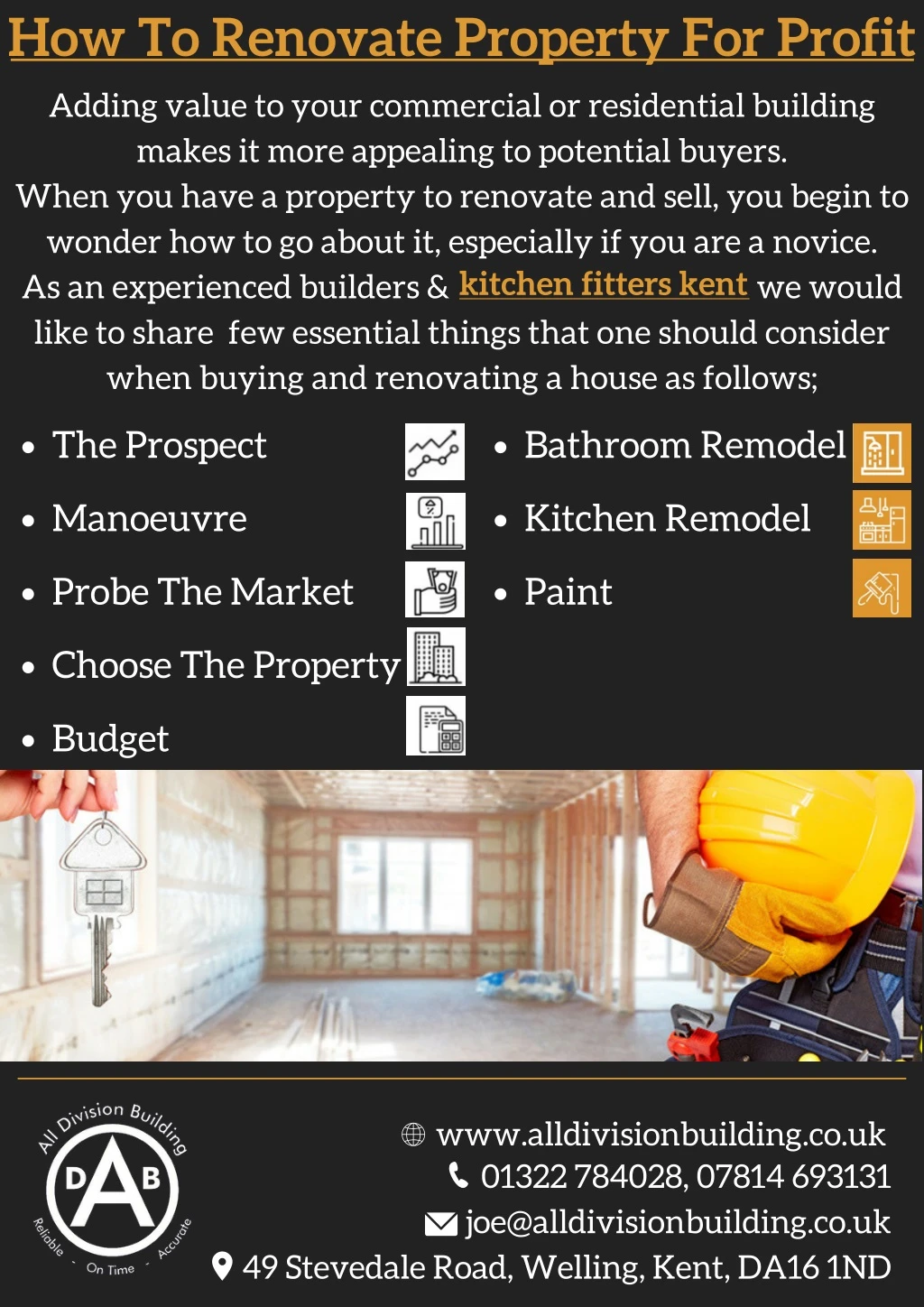 how to renovate property for profit