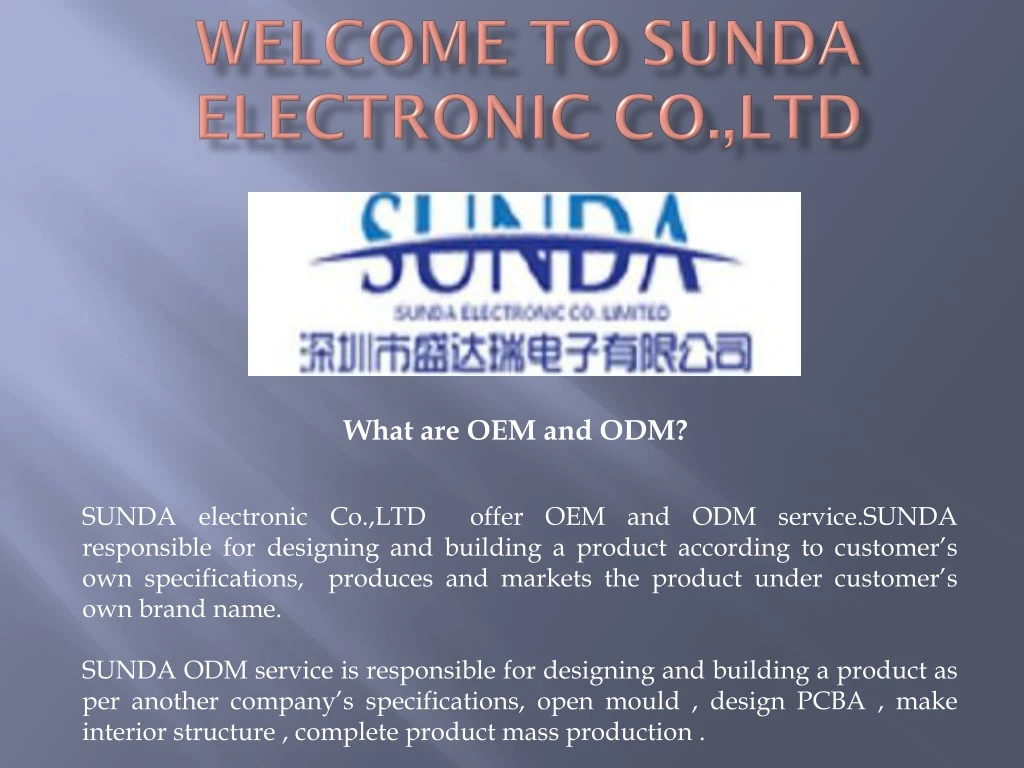 welcome to sunda electronic co ltd