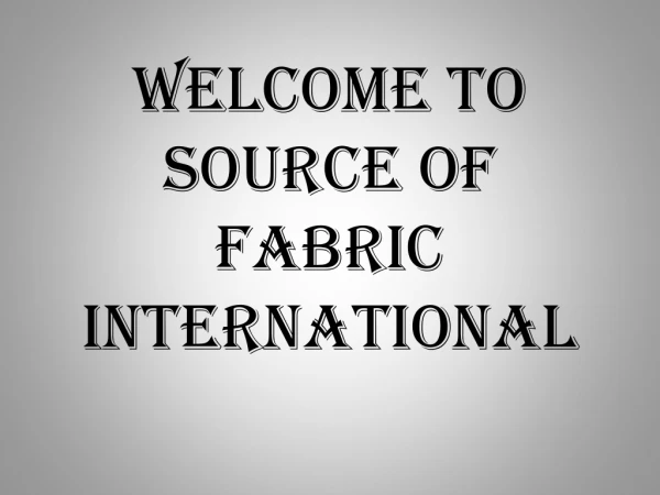 Best Wholesale Fabric Suppliers
