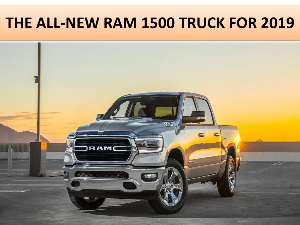 the all new ram 1500 truck for 2019
