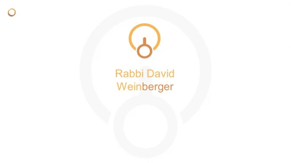 Rabbi David Weinberger From Lawrence, New York
