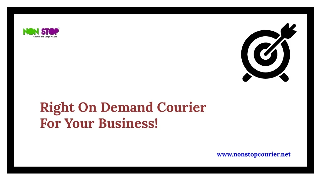 right on demand courier for your business