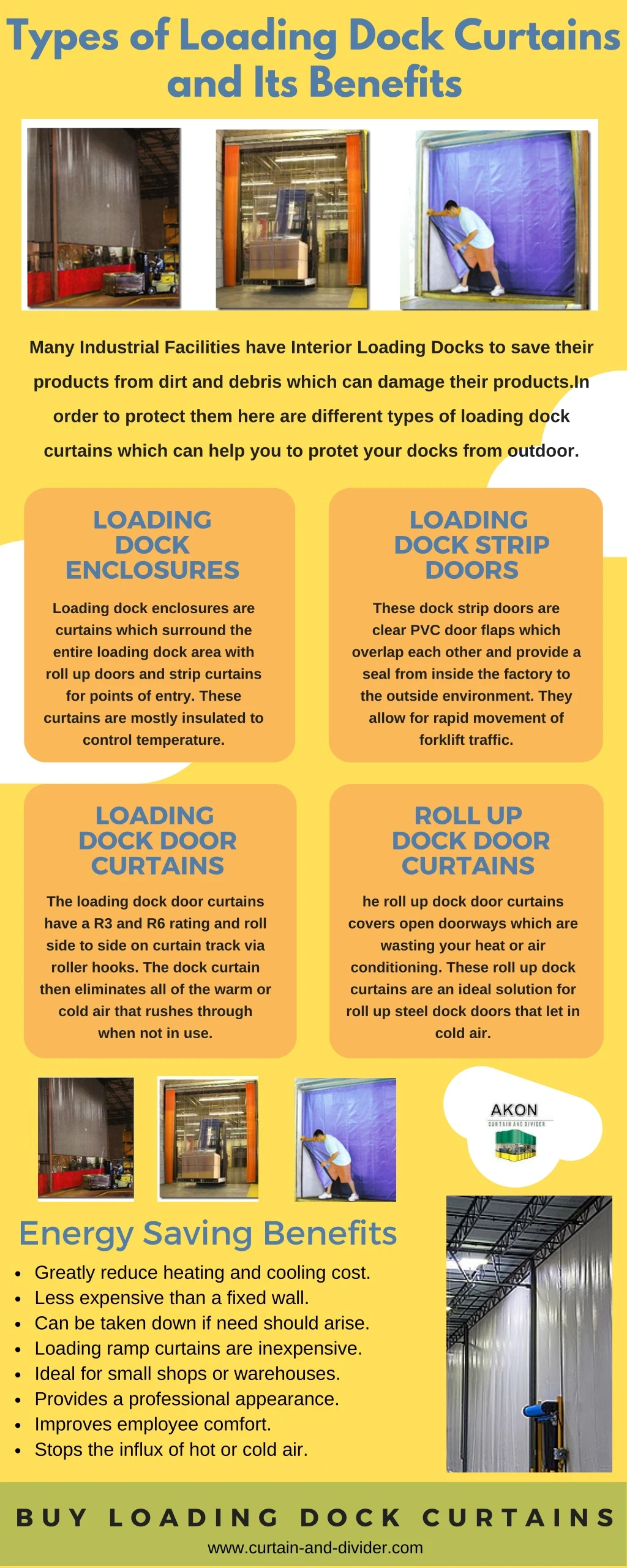 types of loading dock curtains and its benefits
