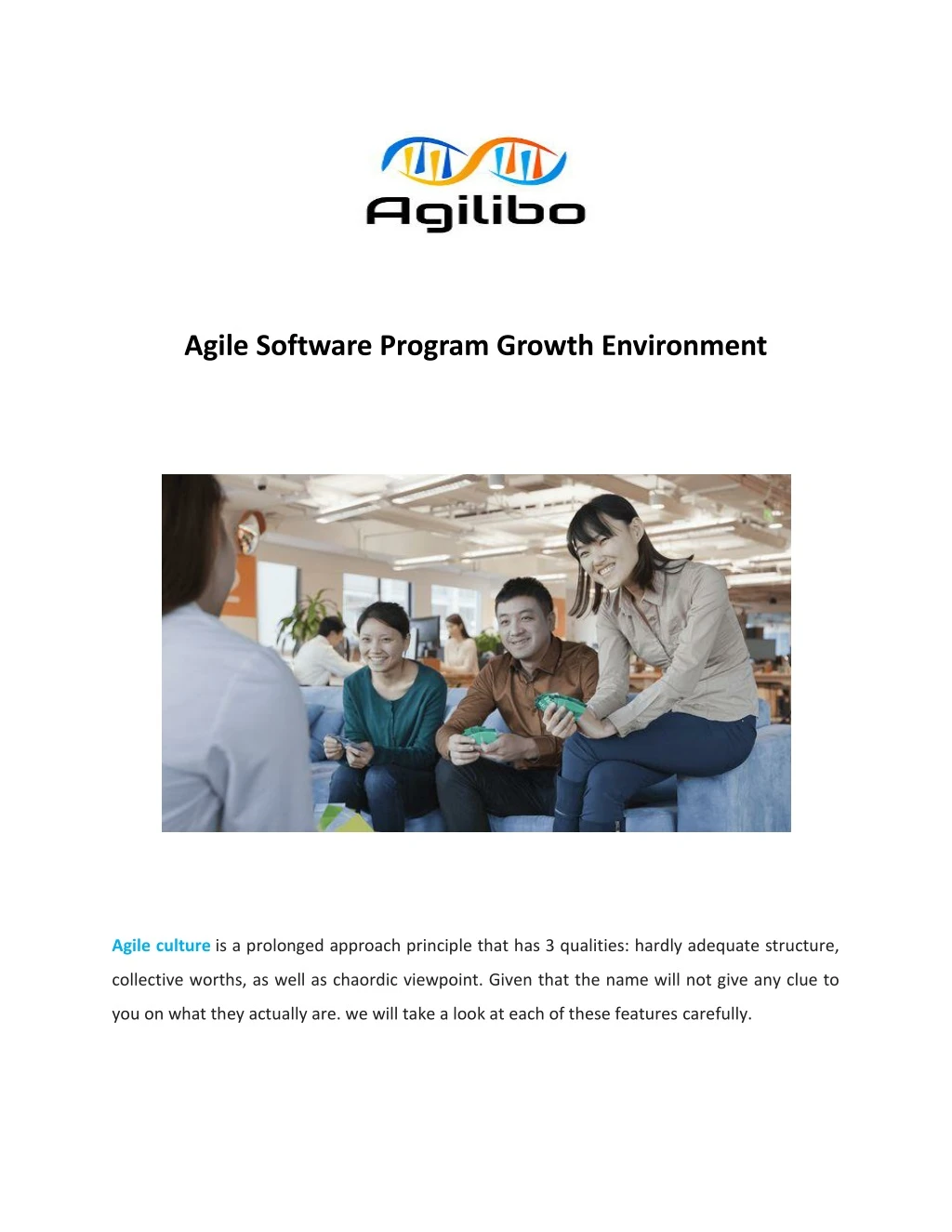 agile software program growth environment