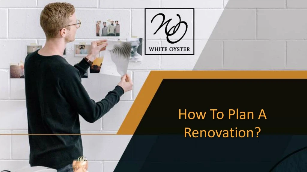 how to plan a renovation