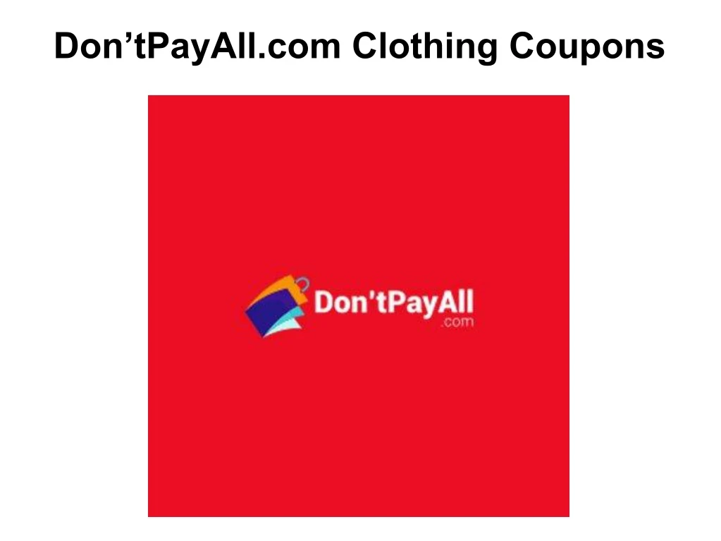 don tpayall com clothing coupons