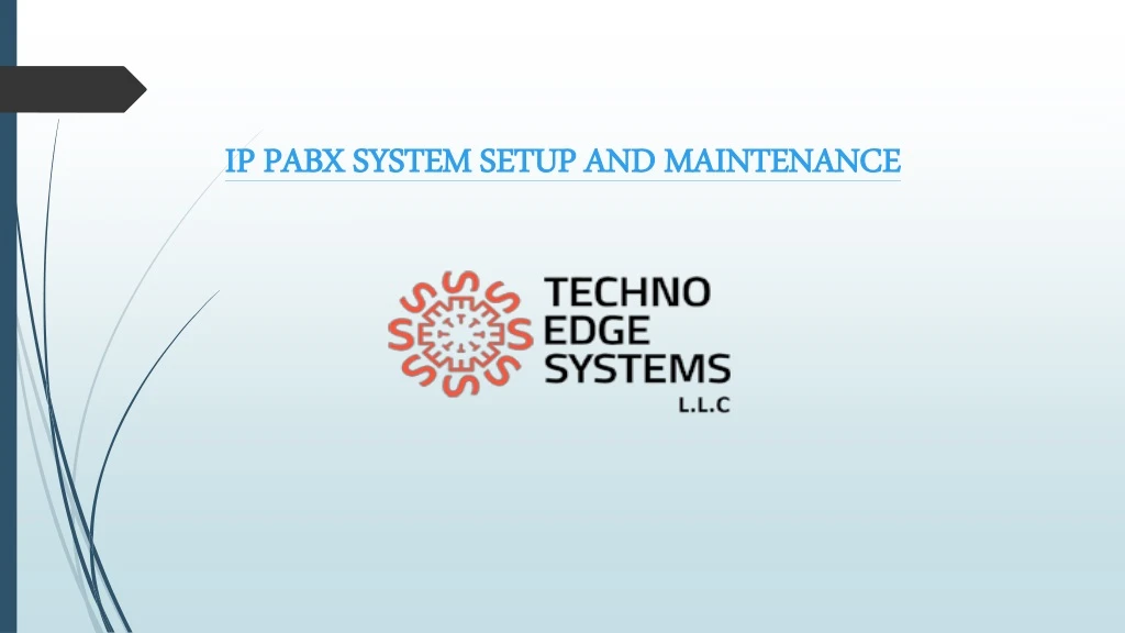 ip pabx system setup and maintenance