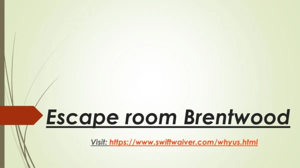 escape room brentwood
