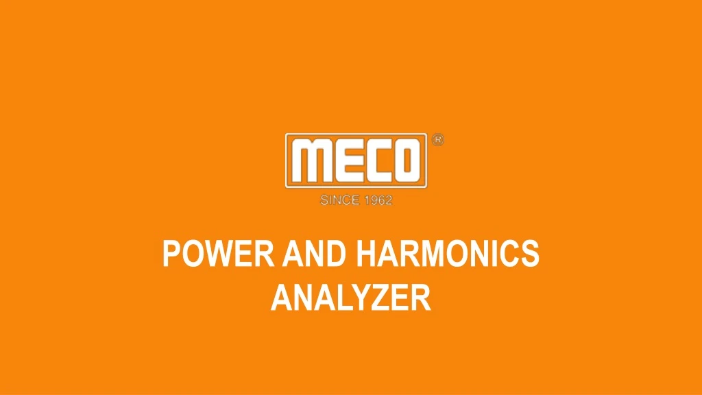 power and harmonics analyzer
