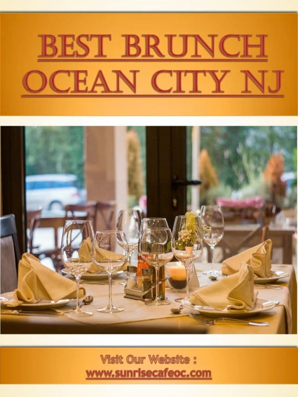 Breakfast Ocean City NJ