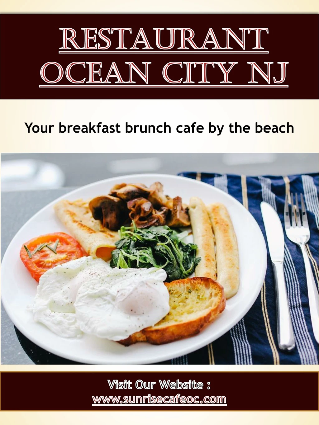 your breakfast brunch cafe by the beach