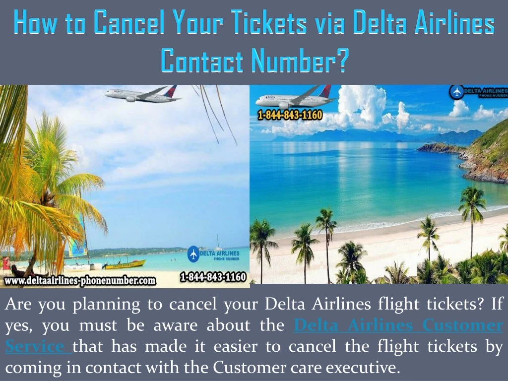 how to cancel your tickets via delta airlines