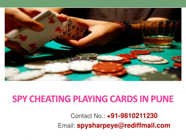 Leading Spy Cheating Playing Cards Devices in Pune