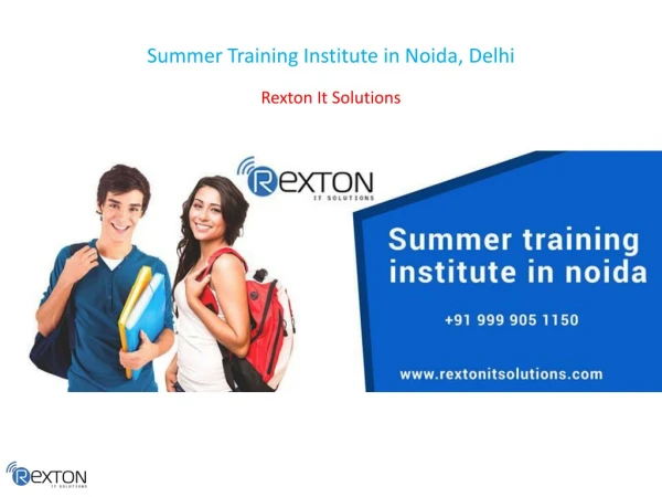 Summer Training Institute in Noida, Delhi