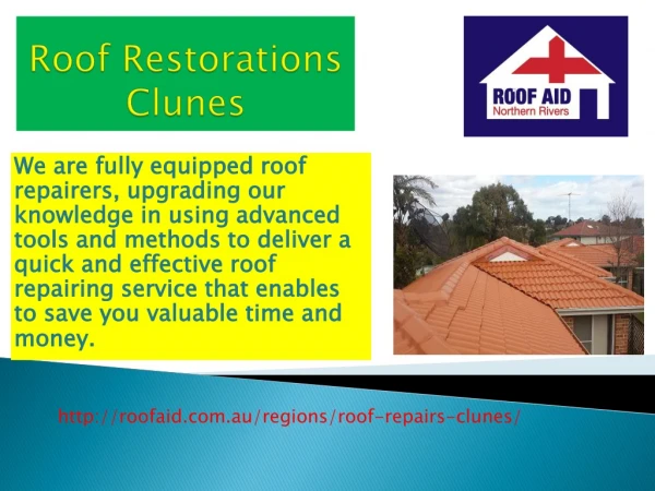Roof restorations Clunes