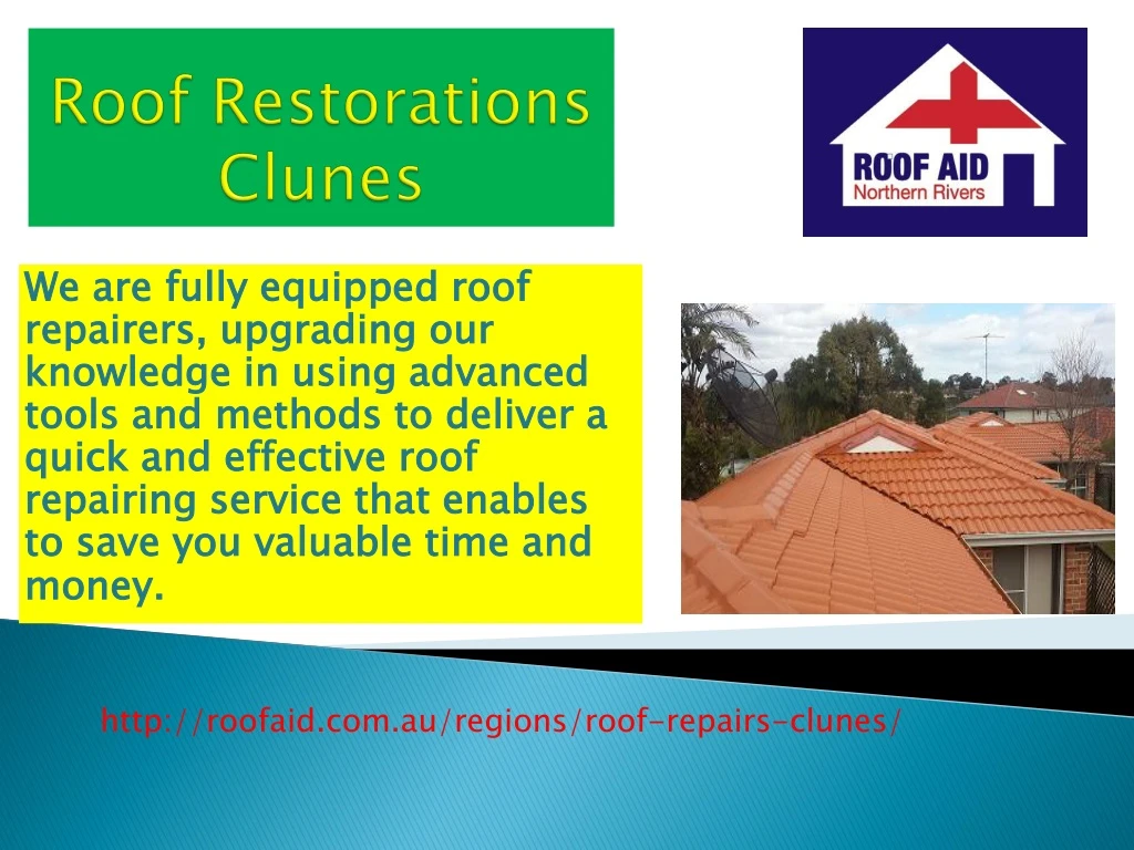 roof restorations clunes