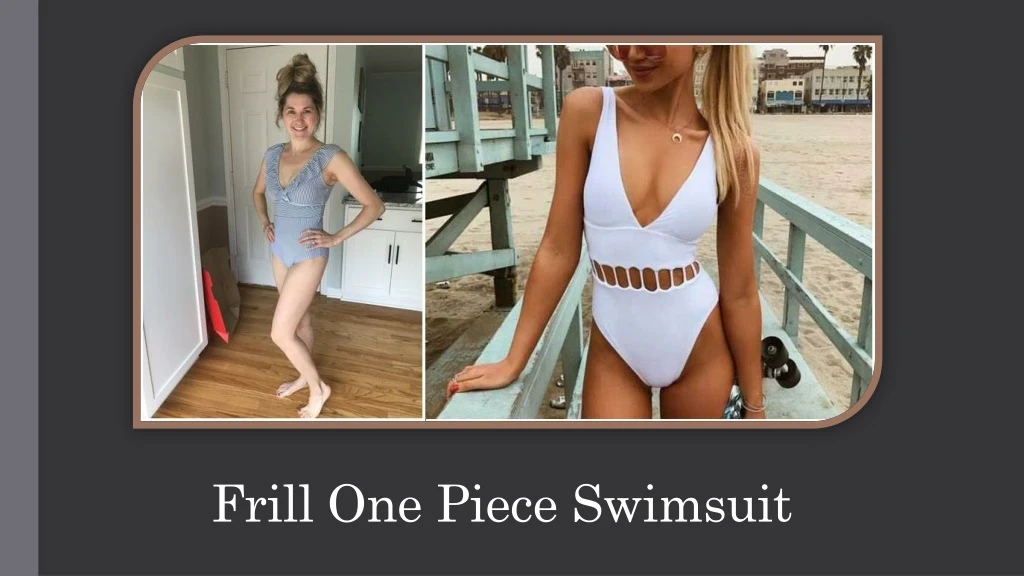 frill one piece swimsuit