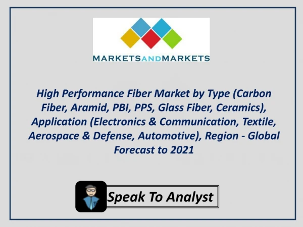 High Performance Fiber Market worth 16.46 Billion USD by 2021