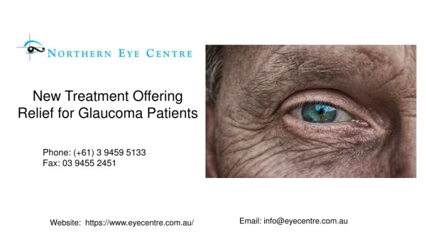 New Treatment Offering Relief for Glaucoma Patients