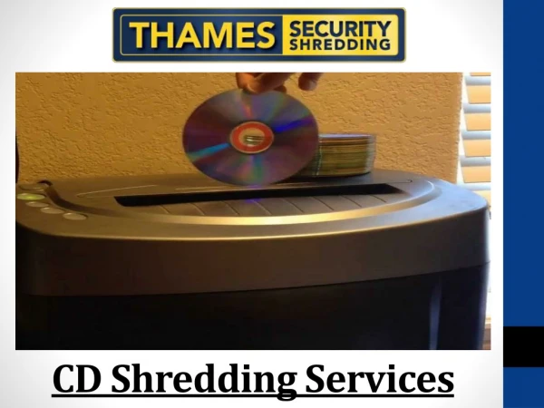 CD Shredding Services