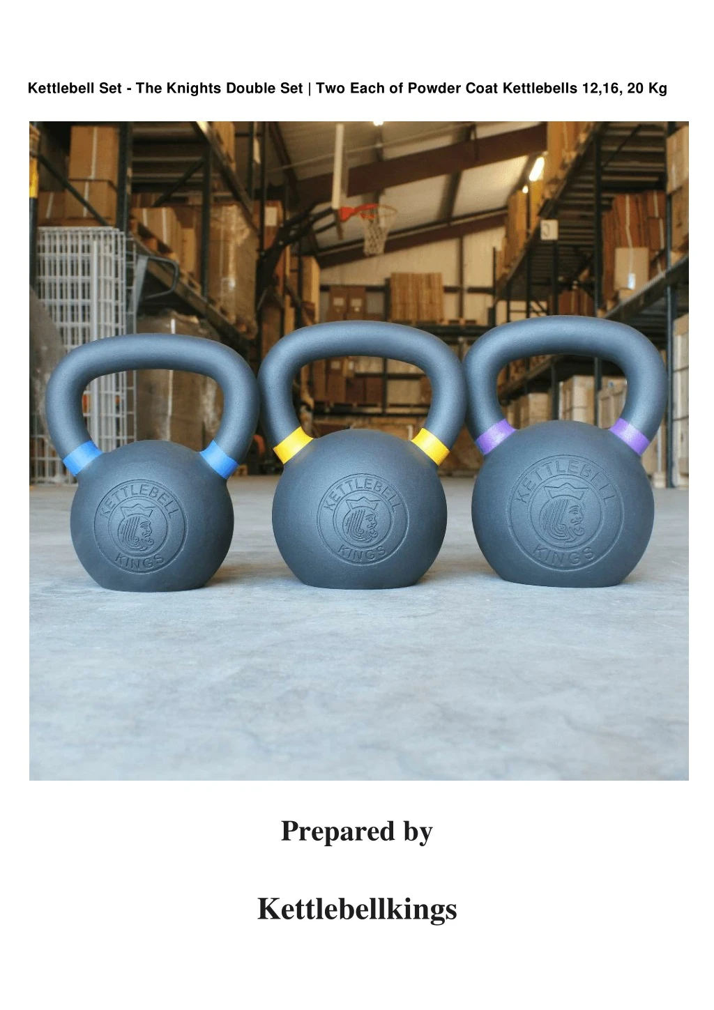 kettlebell set the knights double set two each