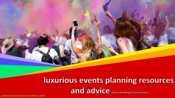 Luxurious Events Planner In Miami